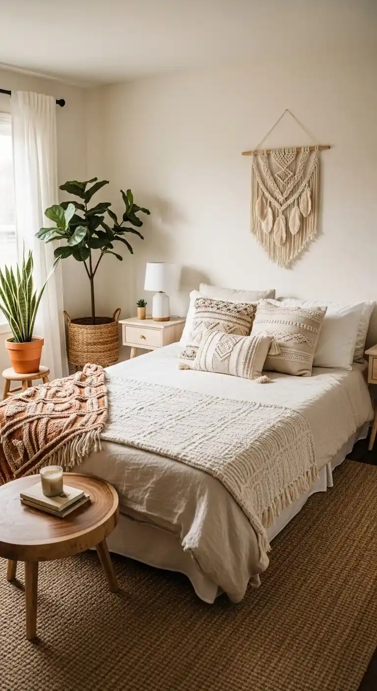 Cozy Boho Bedroom Ideas: 25 Warm and Inviting Styles You’ll Want to Copy 22 20. Minimal Boho Zen