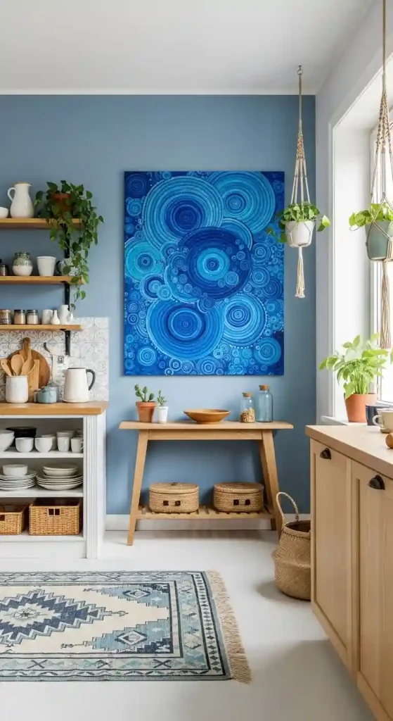 32 Boho Kitchen Blue Color Schemes To Inspire Your Space