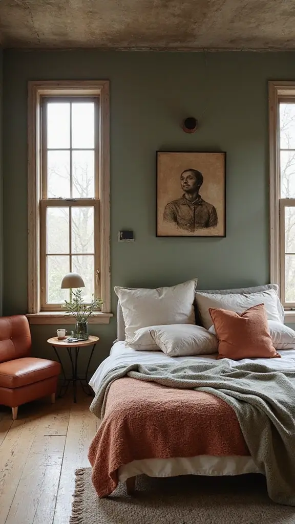 Grey Boho Bedroom Ideas: 29 Chic Neutrals with a Touch of Bohemian Flair 3 Grey Boho Bedroom Ideas: 29 Chic Neutrals with a Touch of Bohemian Flair - 2. Earthy Tones with Soft Grey Accents