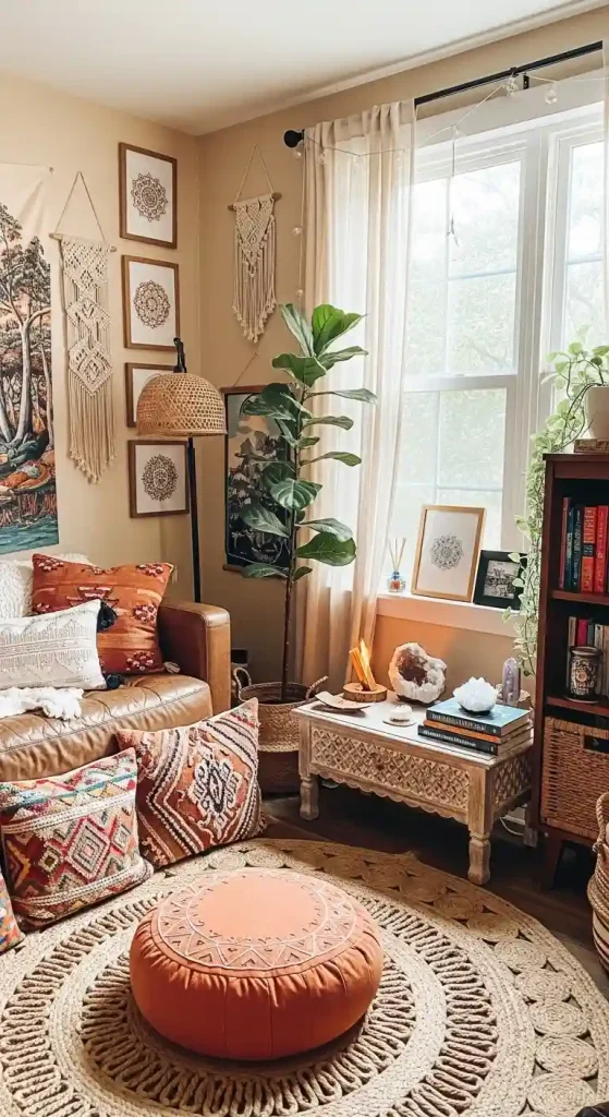 34 Inspiring Boho Living Room Hippie Ideas to Transform Your Space 31 31. Create a Mini Meditation Space