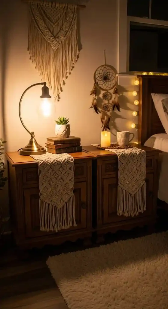 4. Style Nightstands with Vintage Decor