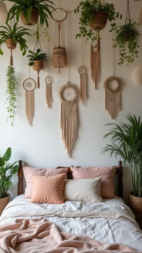 Boho Bedroom Decor Ideas: 21 Inspiring Ways to Bring Free-Spirited Style Home 14 Boho Bedroom Decor Ideas: 17 Inspiring Ways to Bring Free-Spirited Style Home - 12. Unique Ceiling Decor