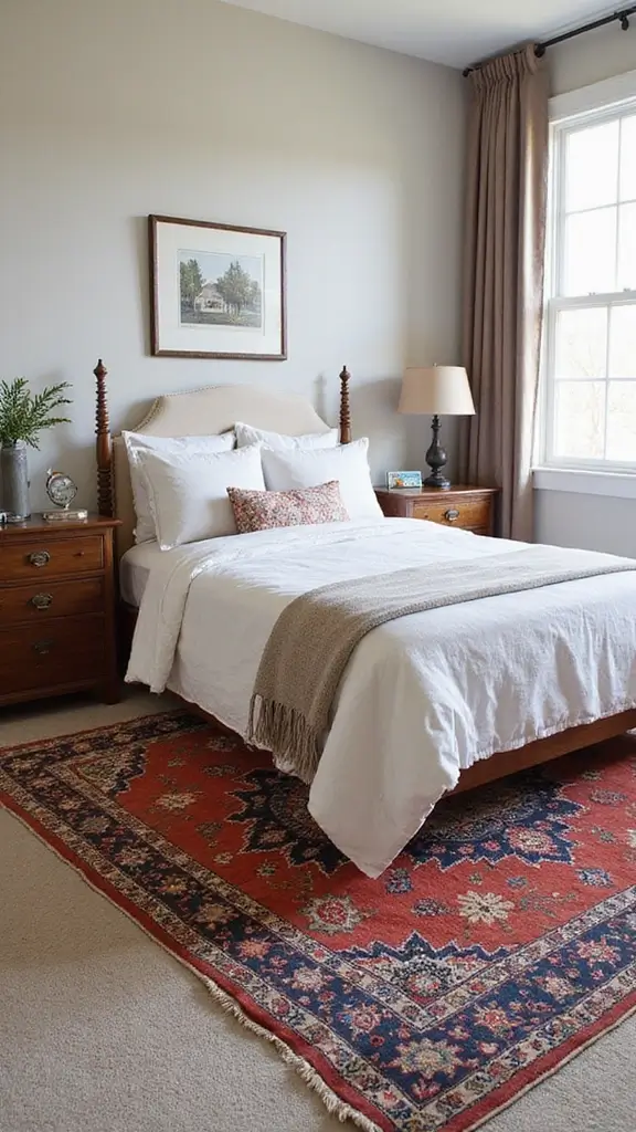 35 Modern Boho Bedroom Ideas for a Fresh, Trendy Look 11 35 Modern Boho Bedroom Ideas for a Fresh, Trendy Look - 9. Colorful Rugs