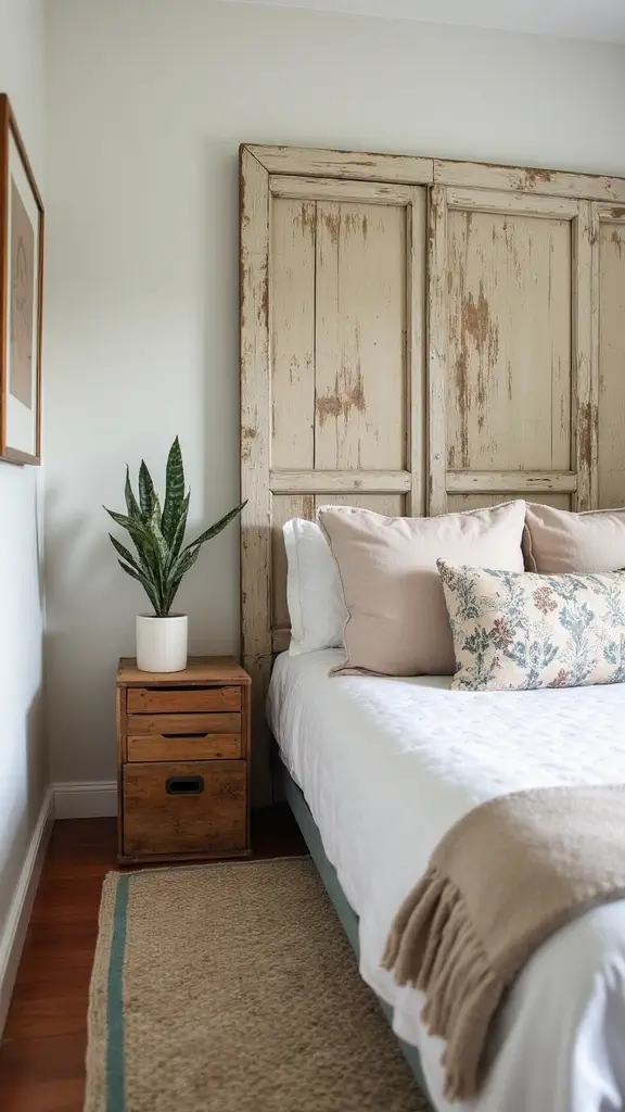 35 Modern Boho Bedroom Ideas for a Fresh, Trendy Look 35 35 Modern Boho Bedroom Ideas for a Fresh, Trendy Look - 33. Upcycled Decor