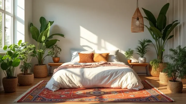 boho bedroom rug ideas