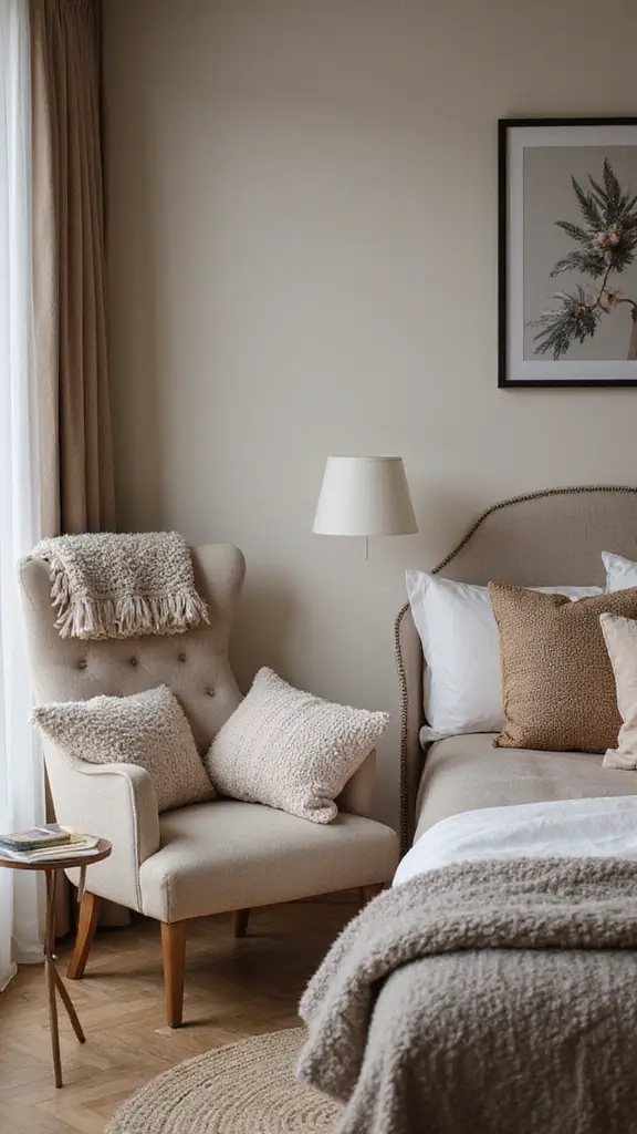 Grey Boho Bedroom Ideas: 29 Chic Neutrals with a Touch of Bohemian Flair 9 Grey Boho Bedroom Ideas: 29 Chic Neutrals with a Touch of Bohemian Flair - 8. Cozy Reading Nooks