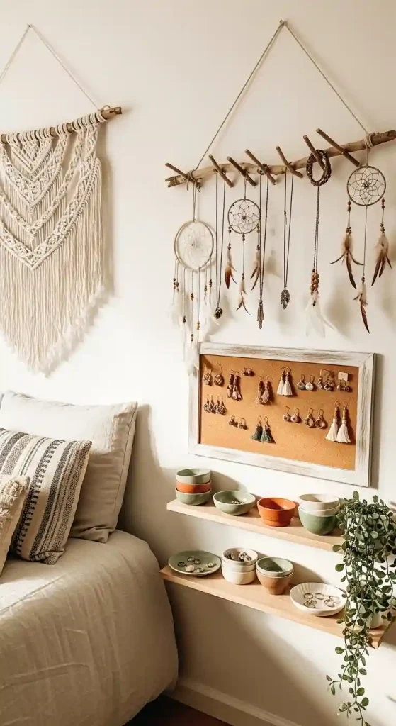 8. Create DIY Boho Jewelry Storage