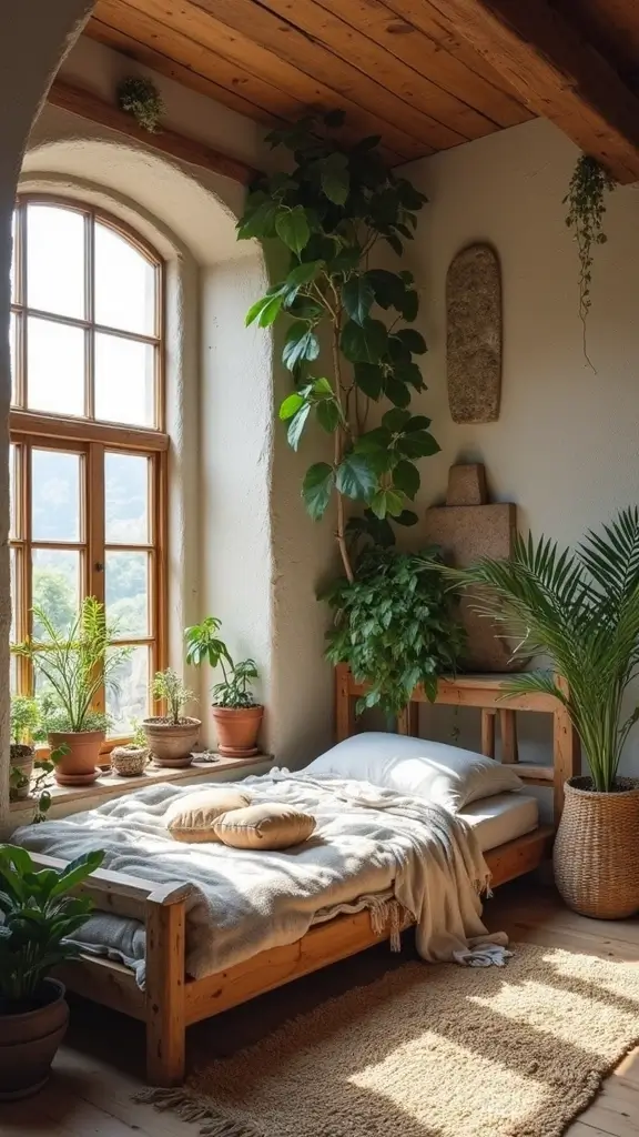 Colorful Boho Bedroom Ideas: 28 Playful Designs Bursting with Personality 9 Colorful Boho Bedroom Ideas: 28 Playful Designs Bursting with Personality - 7. Natural Elements Everywhere