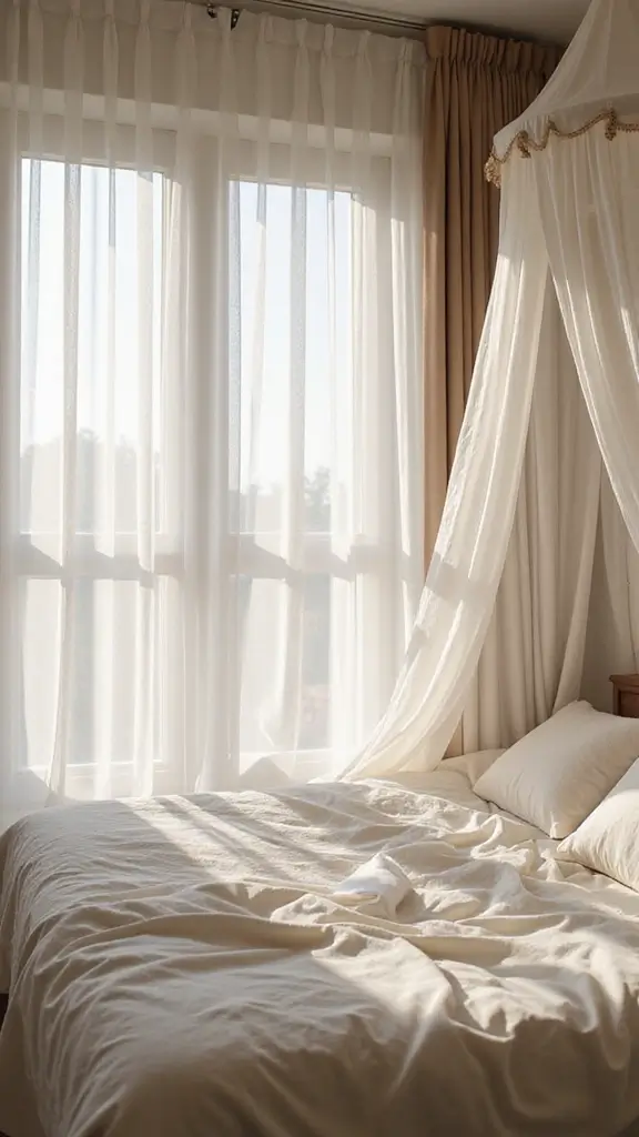 35 Modern Boho Bedroom Ideas for a Fresh, Trendy Look 24 35 Modern Boho Bedroom Ideas for a Fresh, Trendy Look - 22. Soft Drapery