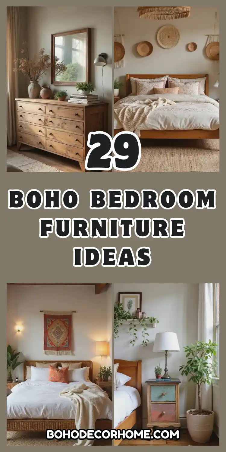 29 Boho Bedroom Furniture Ideas That'll Transform Your Space into a Dreamy Oasis! 2 Boho Bedroom Furniture