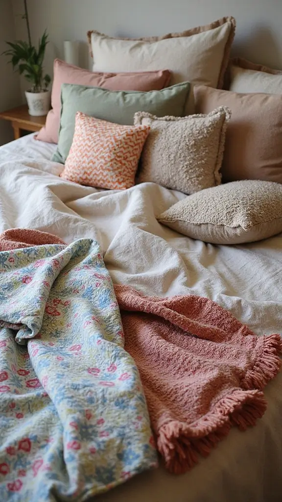 Boho Bedroom Decor Ideas: 21 Inspiring Ways to Bring Free-Spirited Style Home 3 Boho Bedroom Decor Ideas: 17 Inspiring Ways to Bring Free-Spirited Style Home - 1. Layered Textiles