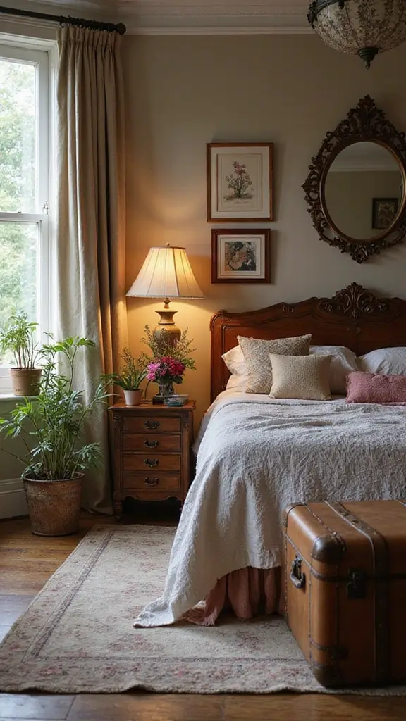 Colorful Boho Bedroom Ideas: 28 Playful Designs Bursting with Personality 14 Colorful Boho Bedroom Ideas: 28 Playful Designs Bursting with Personality - 12. Decorate with Vintage Finds