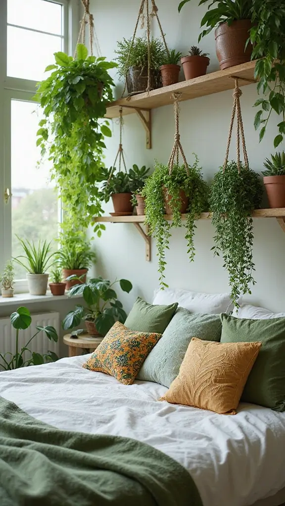 35 Modern Boho Bedroom Ideas for a Fresh, Trendy Look 7 35 Modern Boho Bedroom Ideas for a Fresh, Trendy Look - 5. Indoor Plants