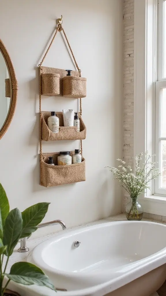 Boho Vanity Ideas Bathroom: 29 Chic and Functional Designs 29 28. Wall Mounted Organizers