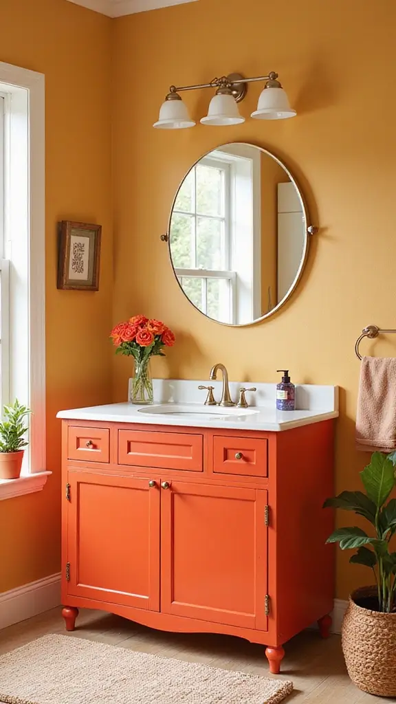 Boho Vanity Ideas Bathroom: 29 Chic and Functional Designs 6 5. Bold Color Palettes