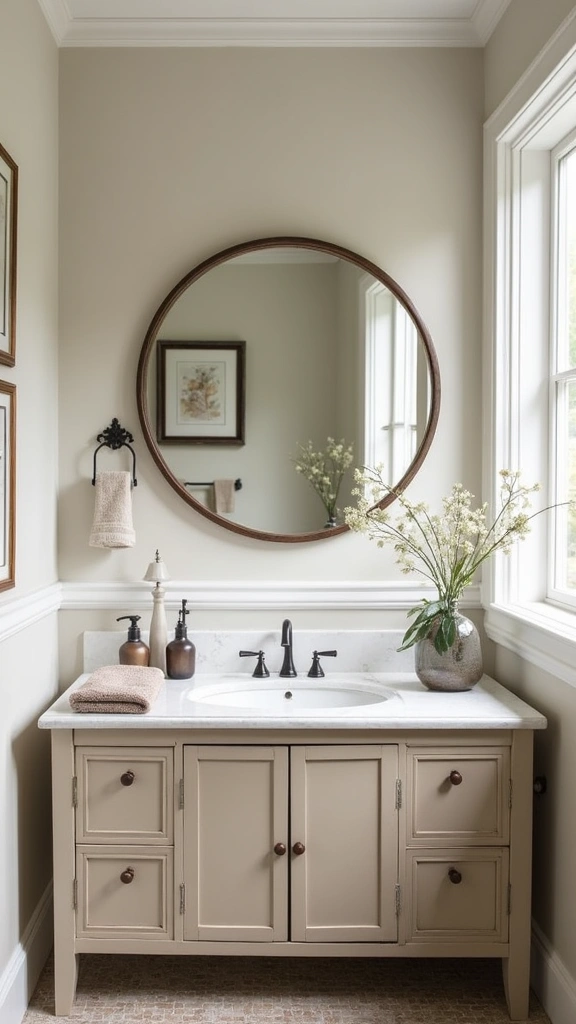 Boho Vanity Ideas Bathroom: 29 Chic and Functional Designs 10 9. Vintage Mirrors