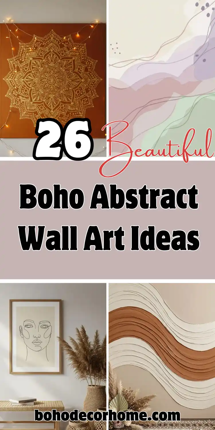 Inspiring Boho Abstract Wall Art Ideas for Your Home 2 Boho Abstract Wall Art