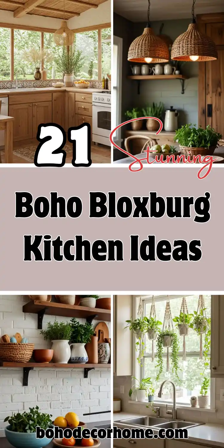 21 Boho Kitchen Bloxburg Design Ideas to Try 2 Boho and Rustic Decor