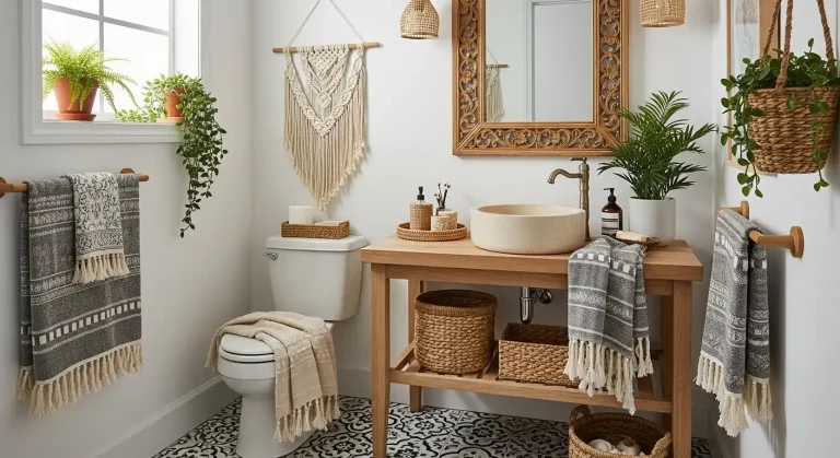 Boho Half Bathroom Ideas