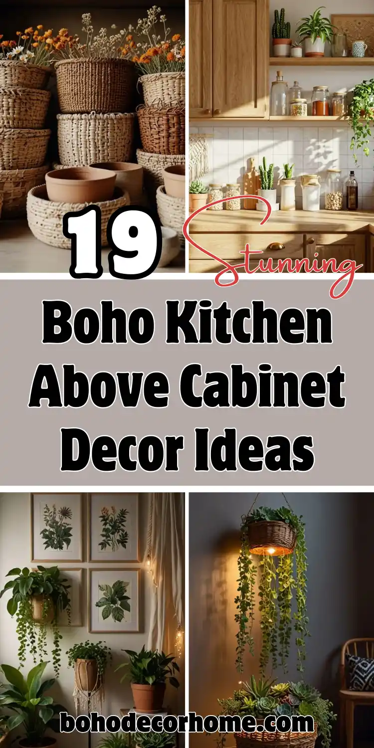 19 Clever Boho Kitchen Above Cabinet Decor Ideas 2 Boho Kitchen Above Cabinet Decor