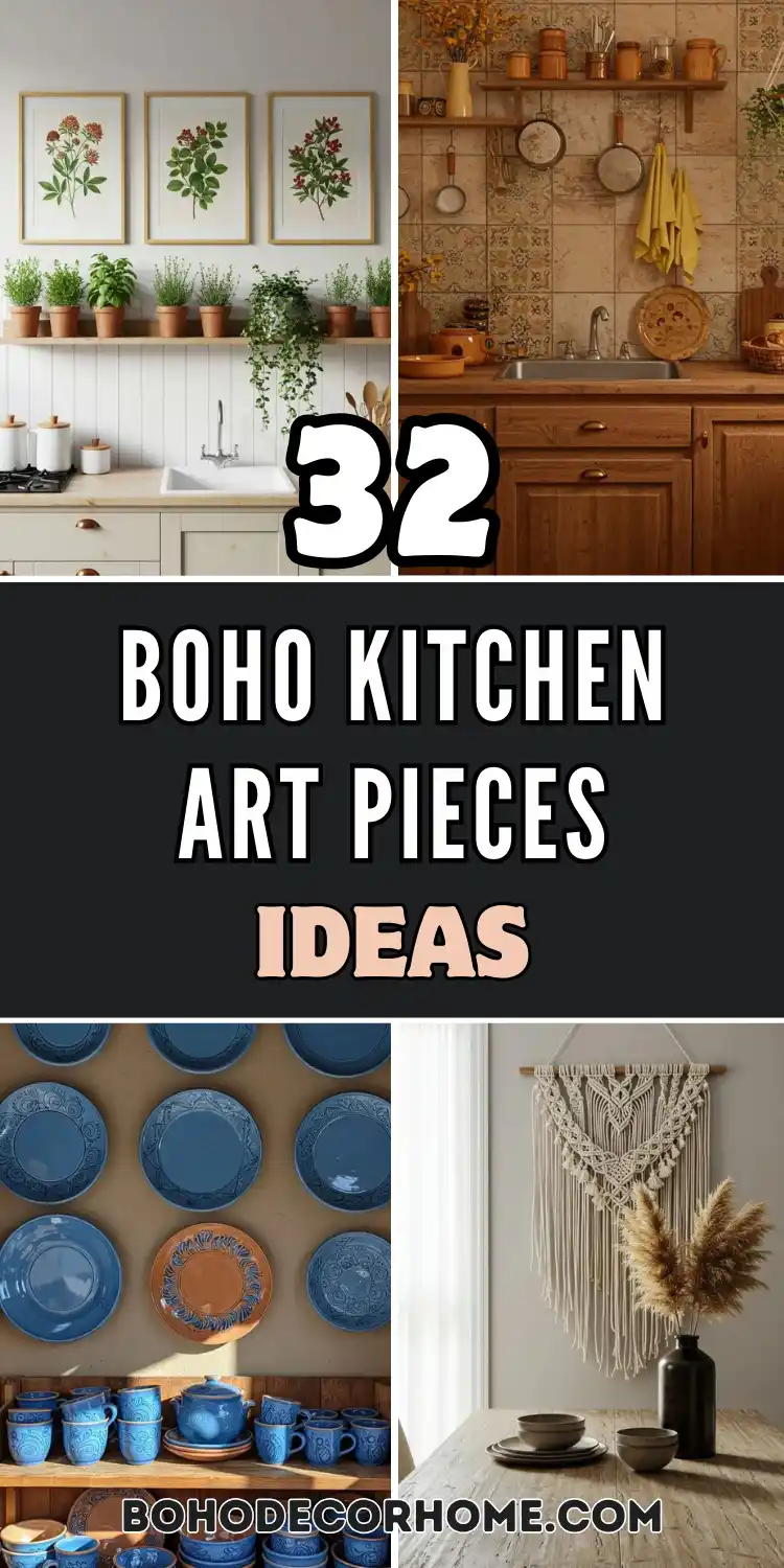 32 Stunning Boho Kitchen Art Pieces to Brighten Your Home 2 Boho Kitchen Art Pieces
