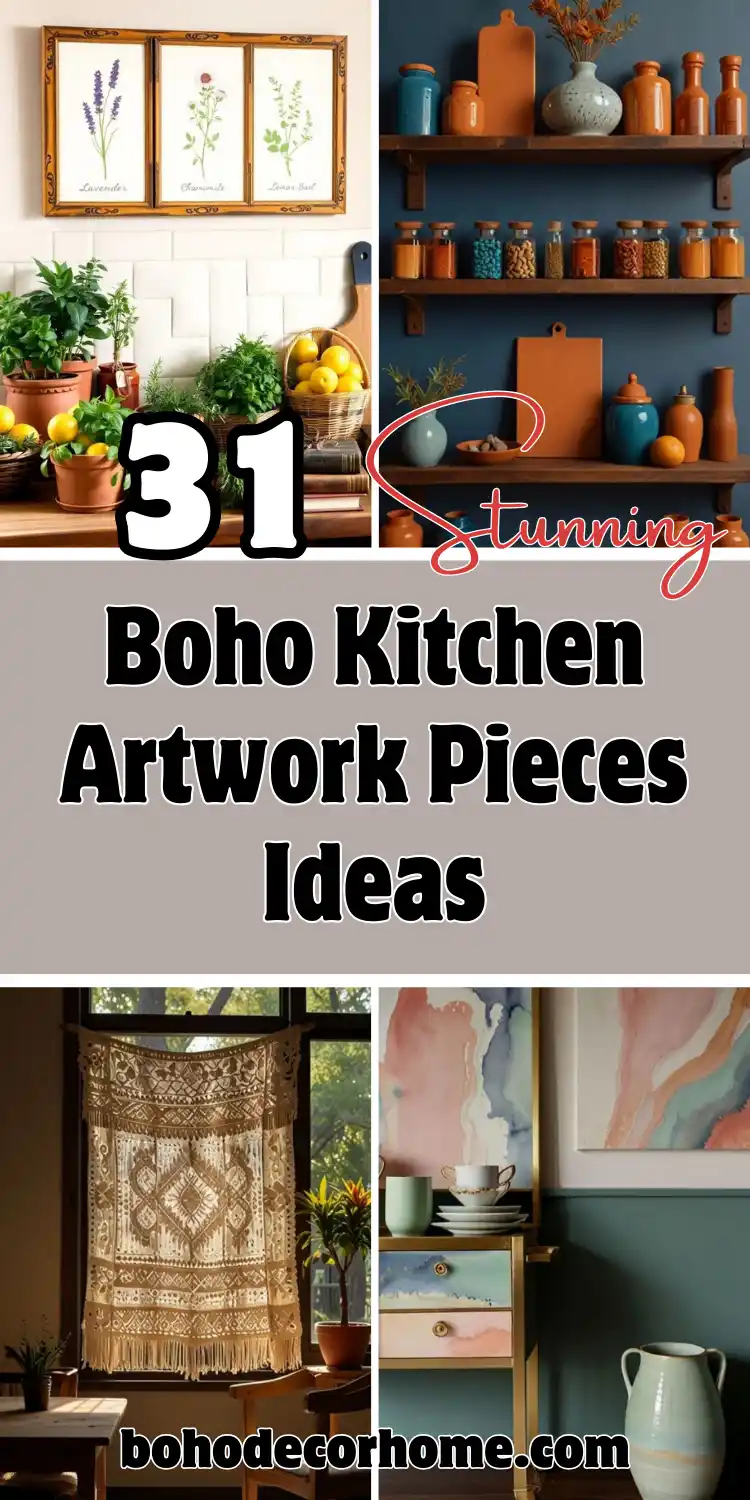31 Unique Boho Kitchen Artwork Pieces to Elevate Your Space 2 Boho Kitchen Artwork Pieces