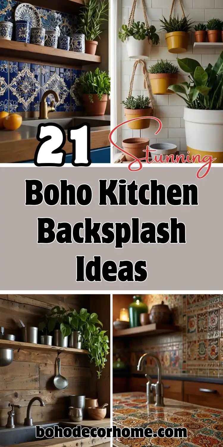 21 Stunning Boho Kitchen Backsplash Ideas to Try 2 Boho Kitchen Backsplash