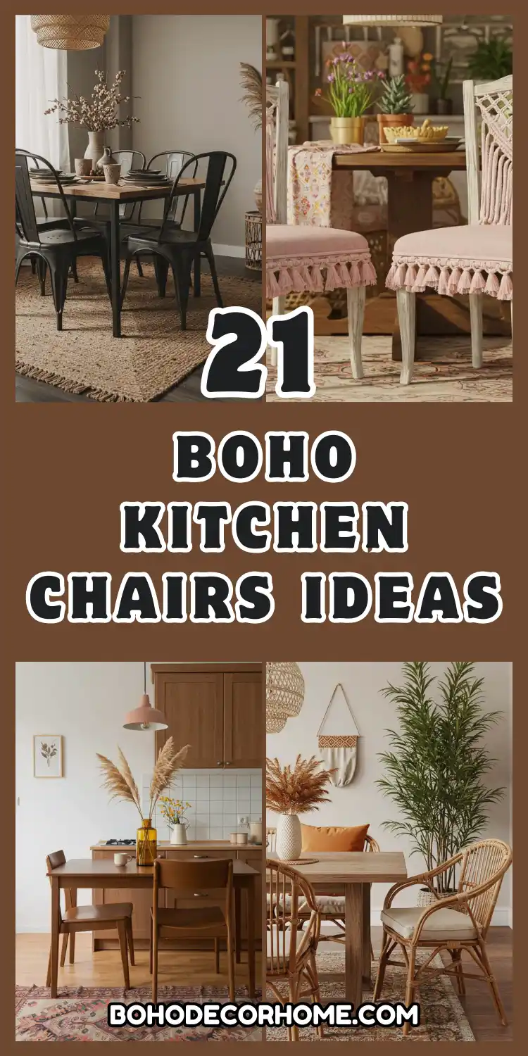 21 Stylish Boho Kitchen Chairs to Elevate Your Space 2 Boho Kitchen Chairs