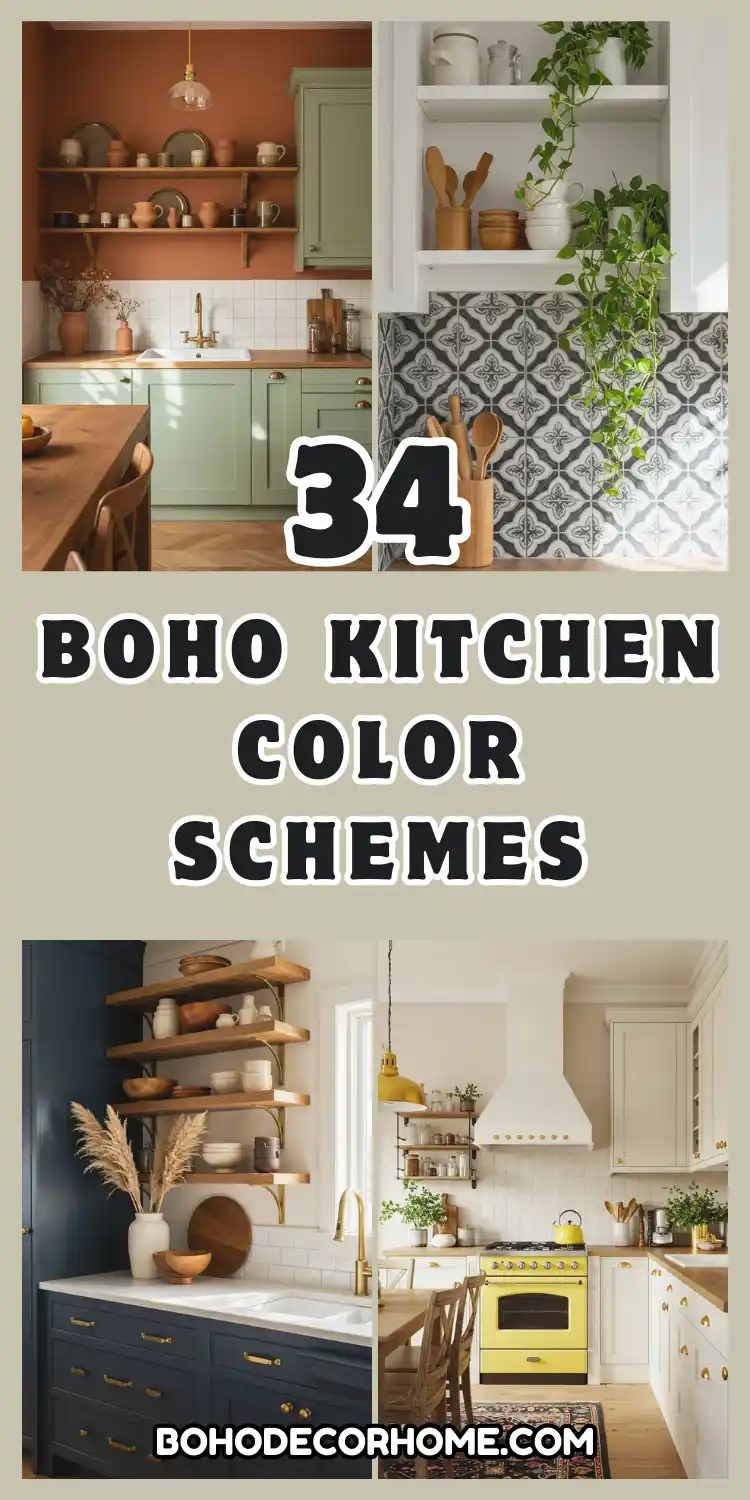 Boho Kitchen Color Schemes: 34 Stunning Ideas to Inspire 2 Boho Kitchen Color Schemes