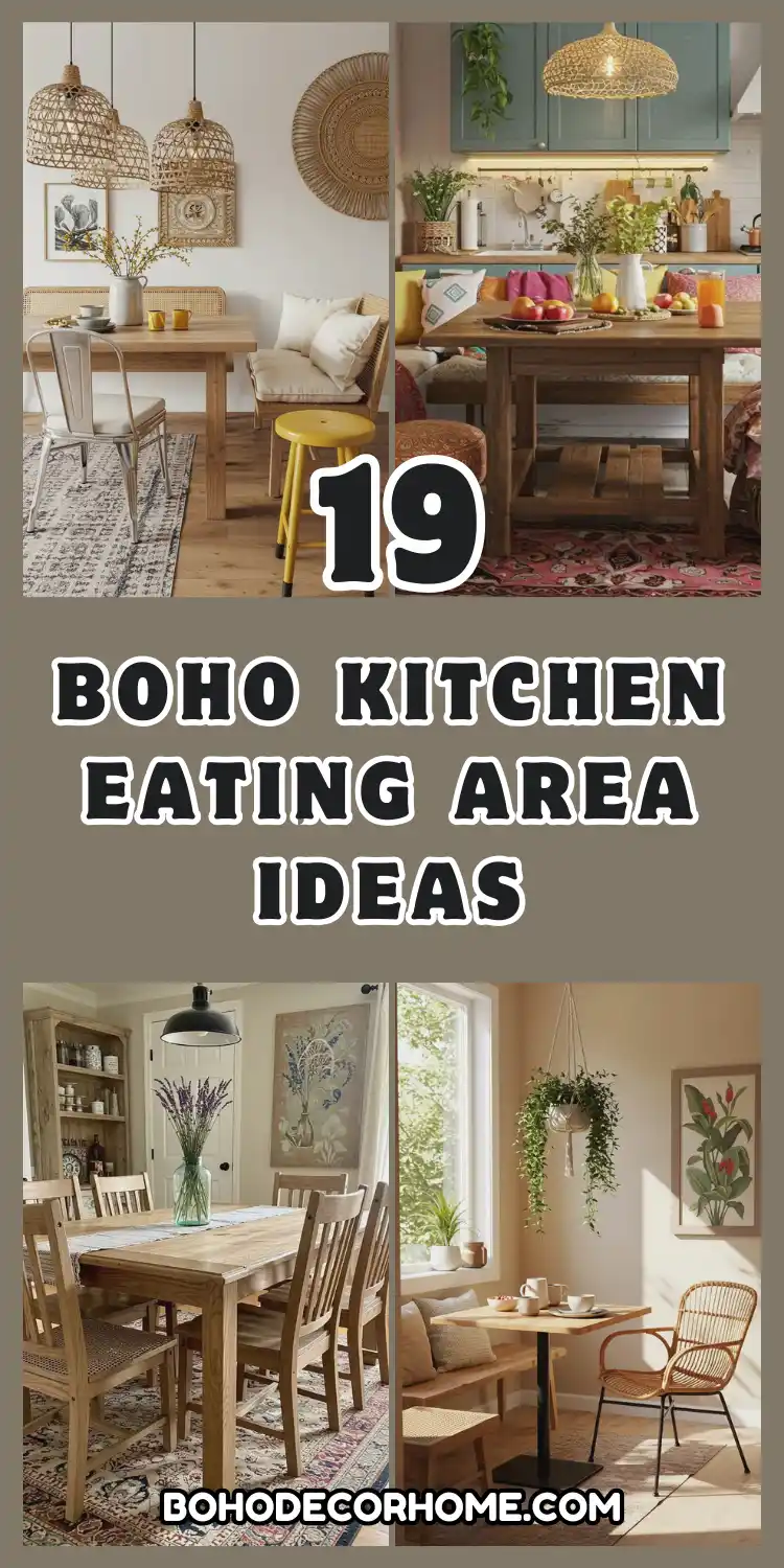19 Cozy Boho Kitchen Eating Area Inspirations 2 Boho Kitchen Eating Area