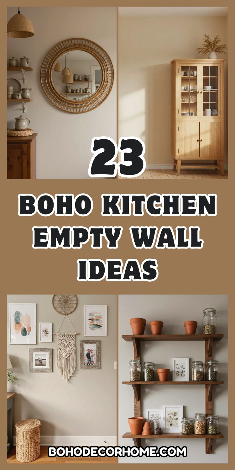 Boho Kitchen Empty Wall Ideas: 23 Smart Ways to Decorate 2 Boho Kitchen Empty Wall