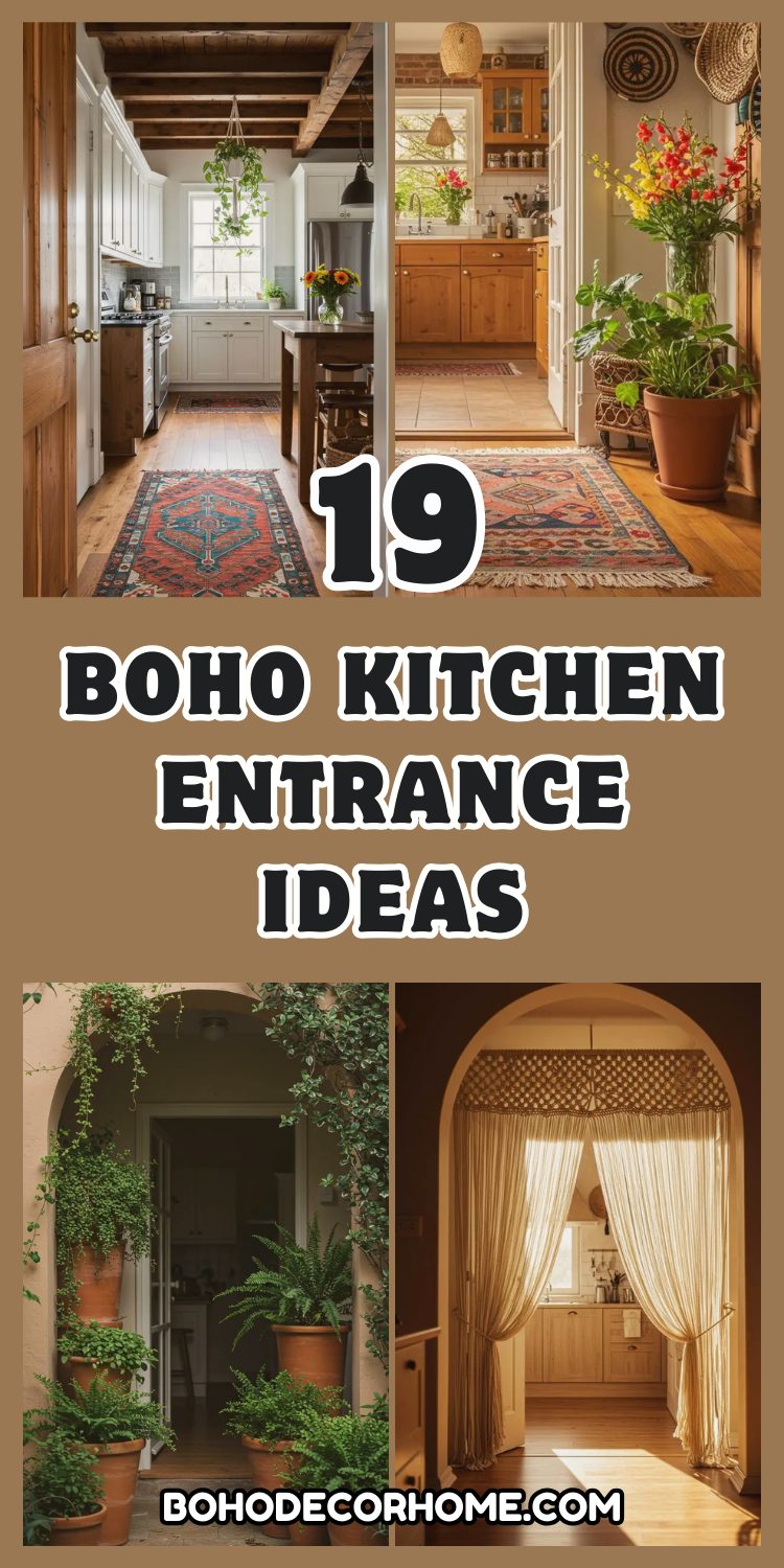 Boho Kitchen Entrance: 19 Welcoming Decor Ideas 2 Boho Kitchen Entrance