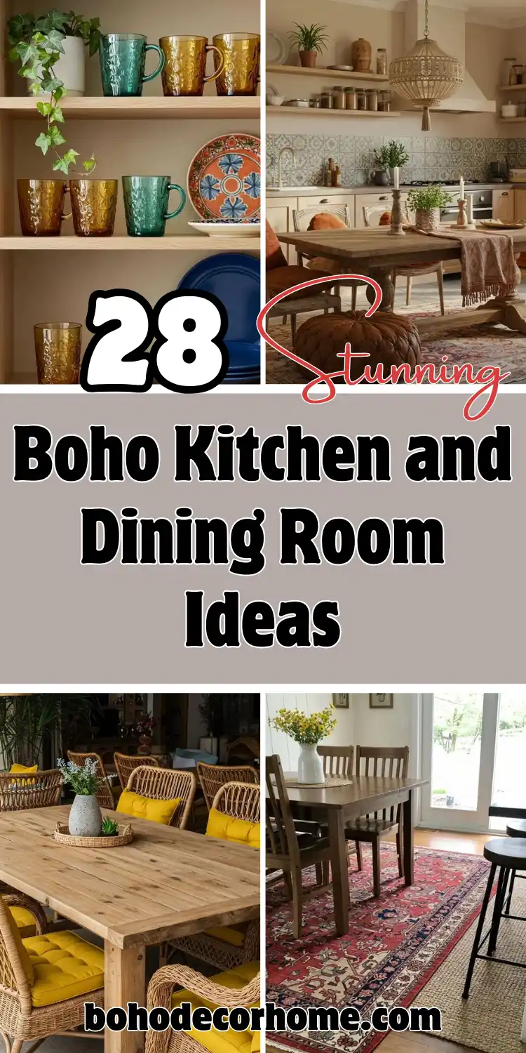 28 Boho Kitchen and Dining Room Ideas to Inspire Your Home 2 Boho Kitchen and Dining Room
