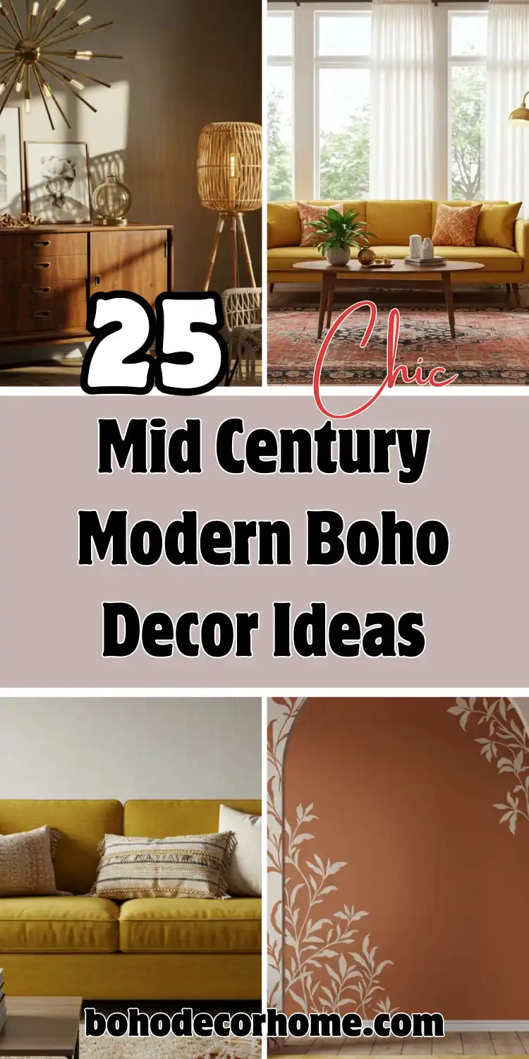 Chic Mid Century Modern Boho Home Decor Ideas to Try: 25 Stylish Tips 2 Chic Mid Century Modern Boho Home Decor Ideas