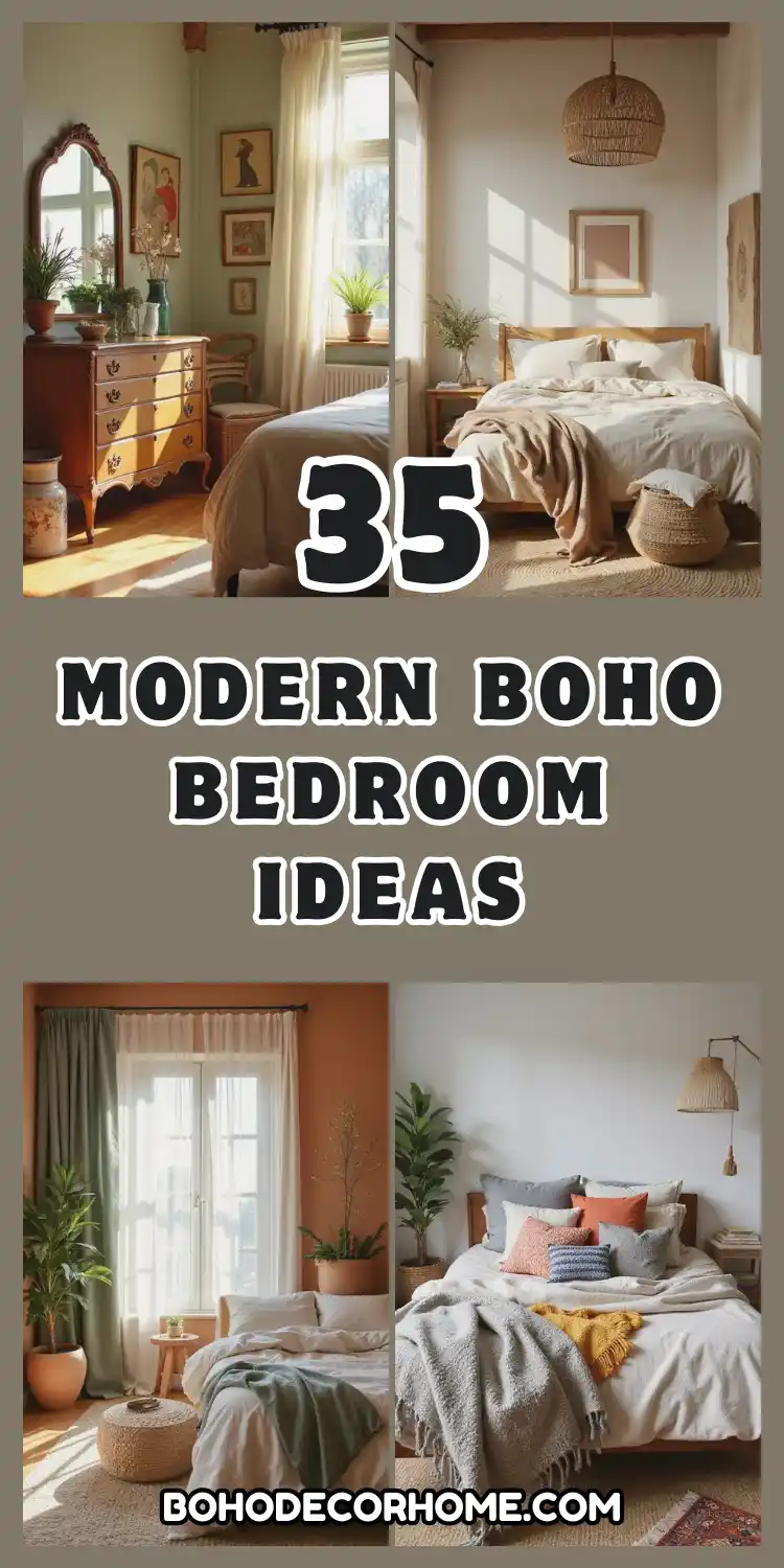 35 Modern Boho Bedroom Ideas for a Fresh, Trendy Look 2 Modern Boho Bedroom