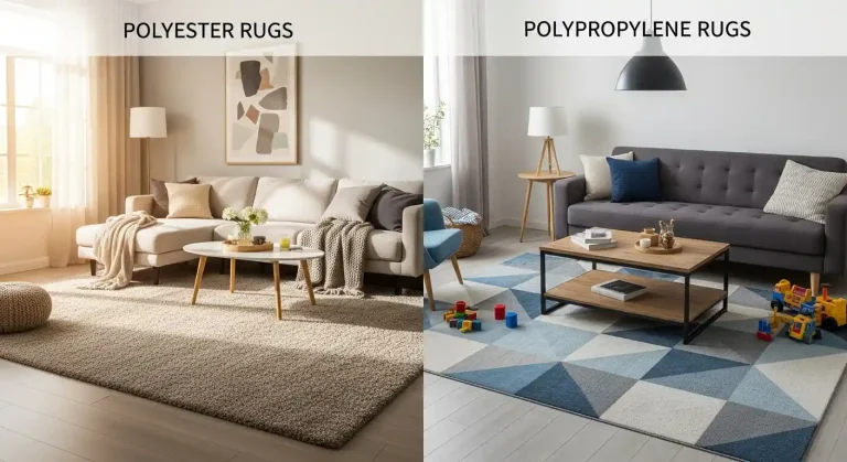 Polyester Rugs vs Polypropylene