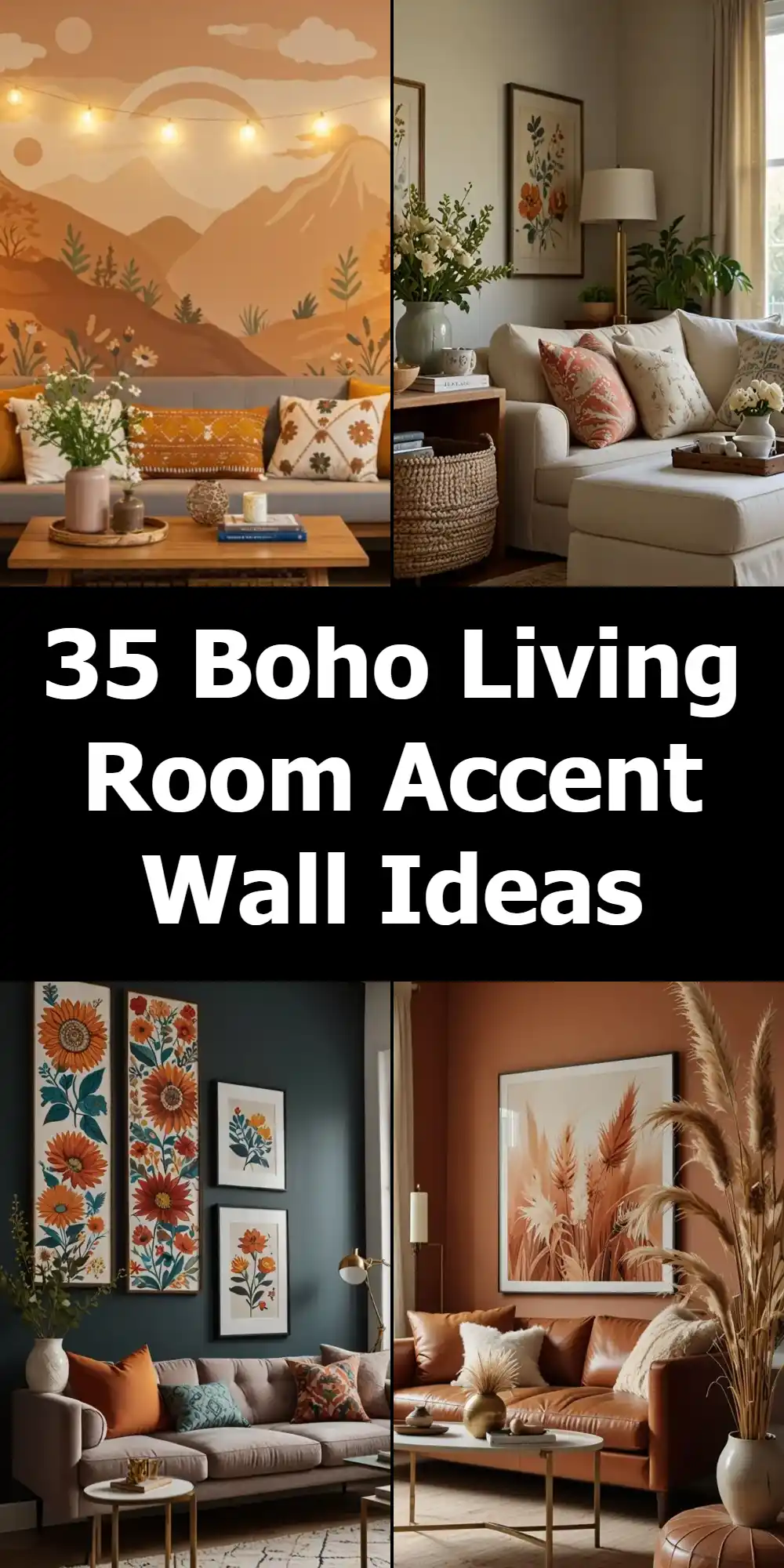 35 Unique Boho Living Room Accent Wall Ideas to Transform Your Space 2 boho living room accent wall ideas