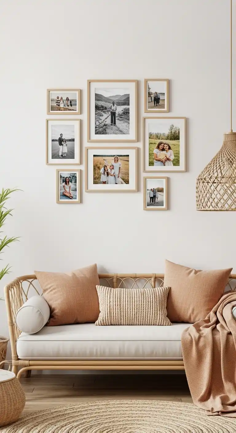 Boho Wall Decor Ideas to Warm Up Your Home: 21 Creative Styles You’ll Love 25 21. Statement Clocks with Rustic Boho Frames