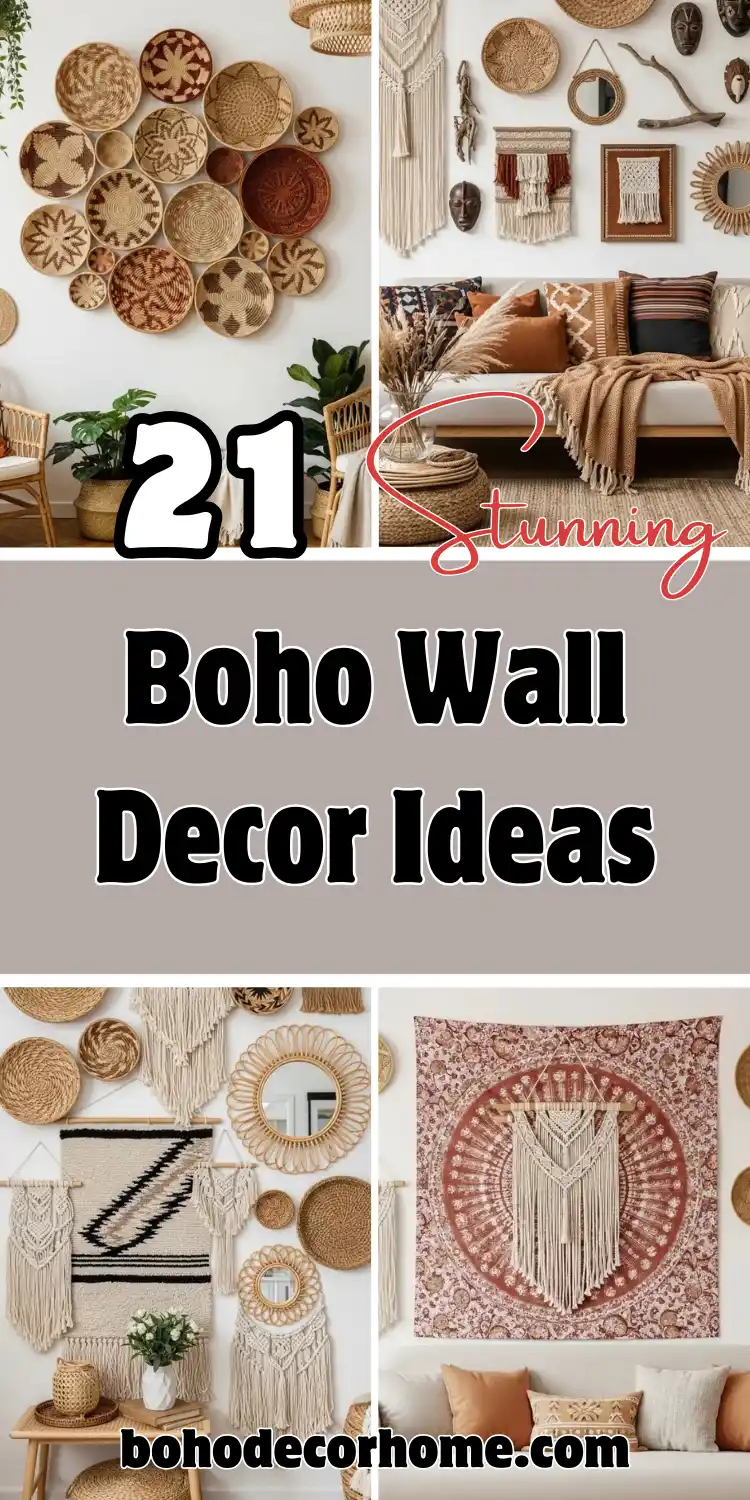 Boho Wall Decor Ideas to Warm Up Your Home: 21 Creative Styles You’ll Love 2 Boho Wall Decor