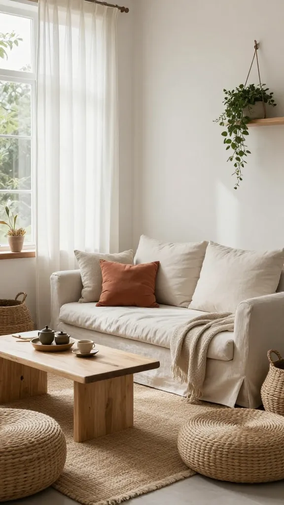 10 Easy Boho Living Room Ideas for Complete Beginners 10 9. Light, Airy Boho Reading Room Combo