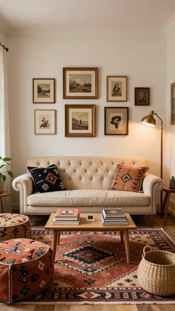 10 Calm and Peaceful Boho Living Room Inspiration: Cozy Vibes Unleashed 5 Item 4