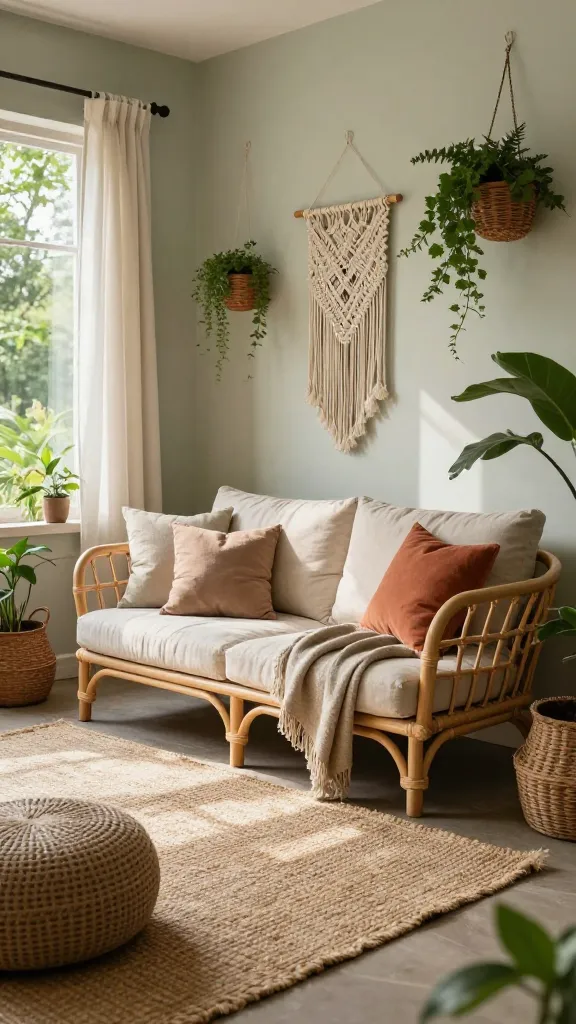 9 Stunning Boho Living Room Ideas with Natural Elements 2 Item 1