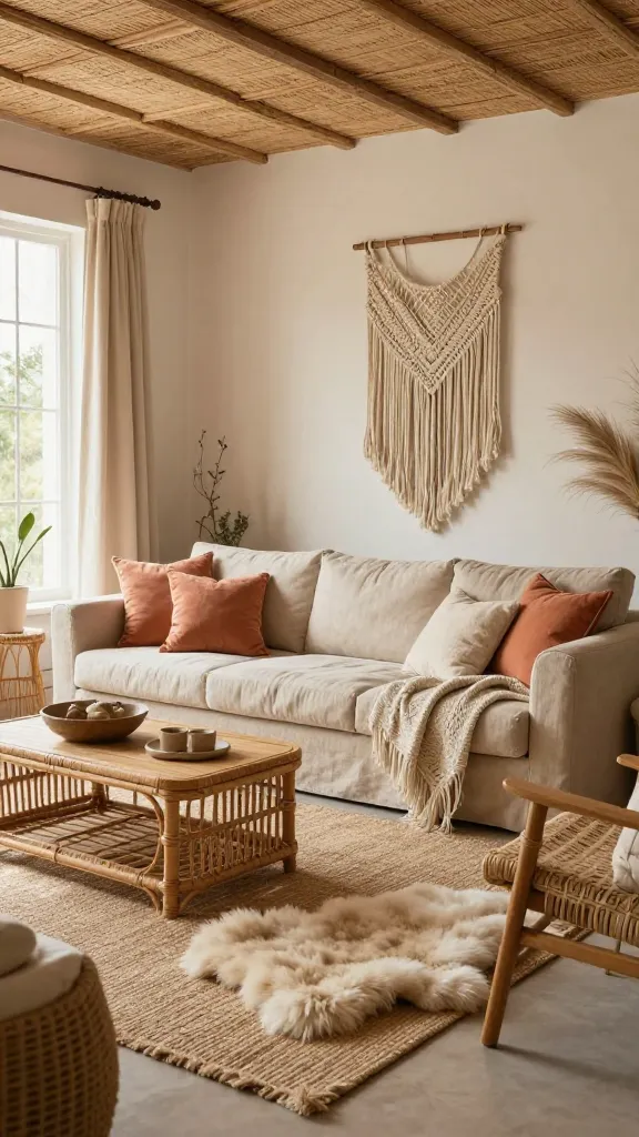 9 Simple Boho Living Room Ideas That Feel Beautiful 2 Item 1