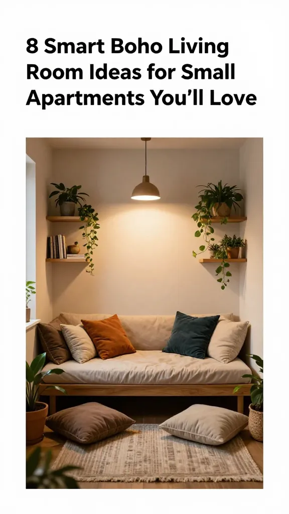 8 Smart Boho Living Room Ideas for Small Apartments You’Ll Love 7 Item 6