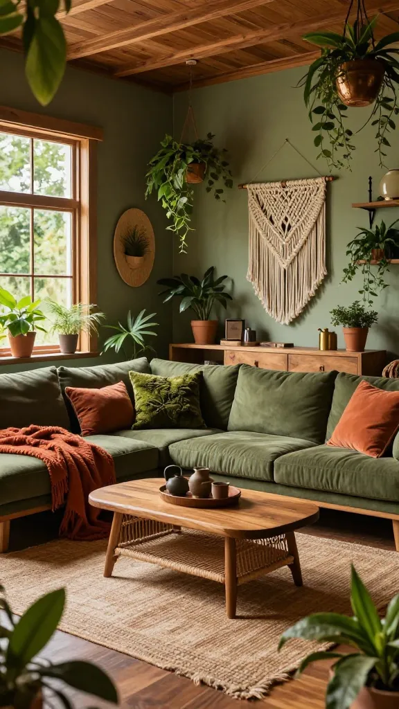 10 Earthy Boho Living Room Ideas That Feel Warm: Cozy Pressed Retreat 3 Item 2