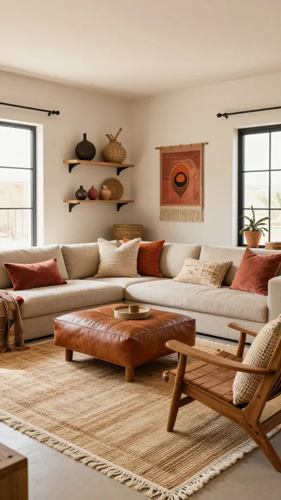10 Earthy Boho Living Room Ideas That Feel Warm: Cozy Pressed Retreat 4 Item 3