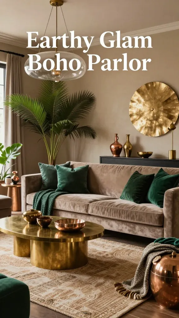 10 Earthy Boho Living Room Ideas That Feel Warm: Cozy Pressed Retreat 7 Item 6