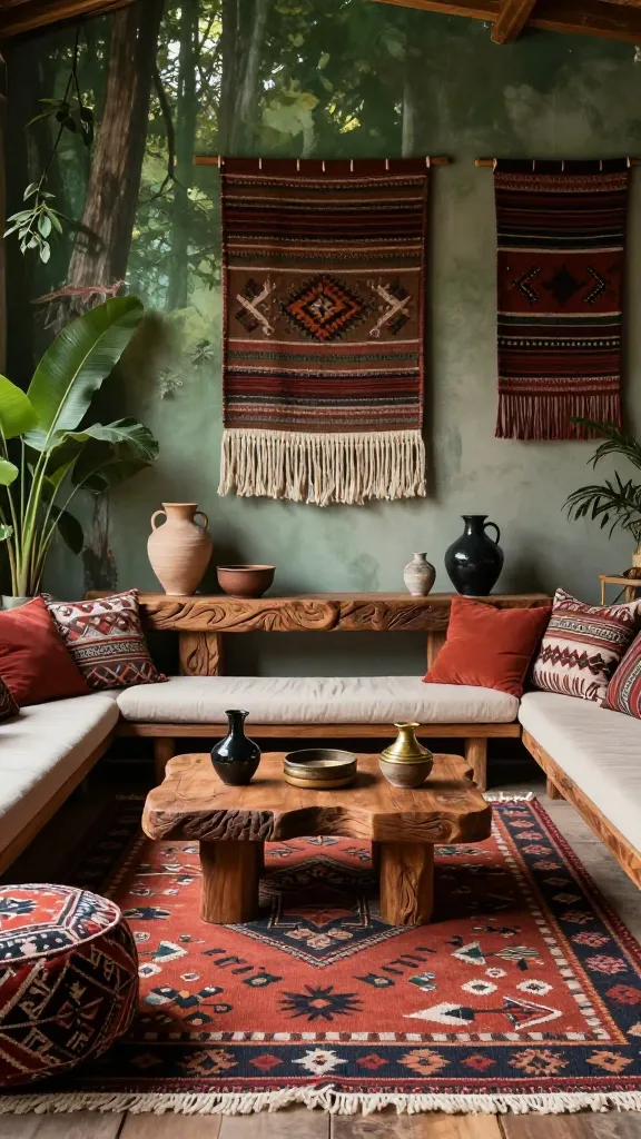 10 Earthy Boho Living Room Ideas That Feel Warm: Cozy Pressed Retreat 8 Item 7