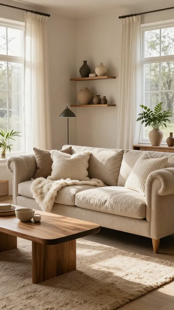 10 Earthy Boho Living Room Ideas That Feel Warm: Cozy Pressed Retreat 9 Item 8