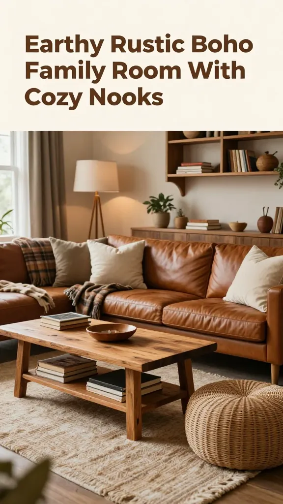 10 Earthy Boho Living Room Ideas That Feel Warm: Cozy Pressed Retreat 10 Item 9